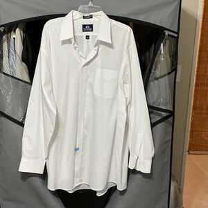 Stafford Crisp White Men's Dress Shirt